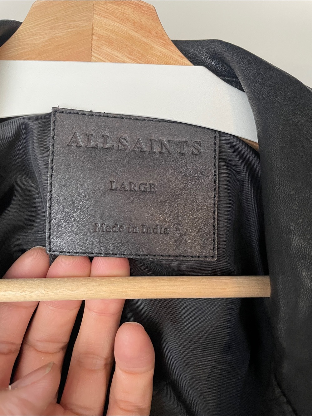 All Saints Lomi Leather Jacket - Picture 3 of 7